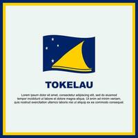 tokélaou drapeau Contexte conception modèle. tokélaou indépendance journée bannière social médias poste. tokélaou bannière vecteur