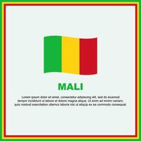 mali drapeau Contexte conception modèle. mali indépendance journée bannière social médias poste. mali bannière vecteur