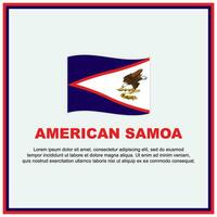 américain samoa drapeau Contexte conception modèle. américain samoa indépendance journée bannière social médias poste. américain samoa bannière vecteur