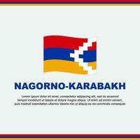 Nagorno karabakh drapeau Contexte conception modèle. Nagorno karabakh indépendance journée bannière social médias poste. Nagorno karabakh conception vecteur