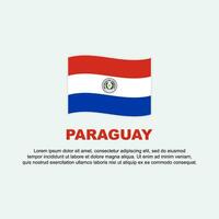 paraguay drapeau Contexte conception modèle. paraguay indépendance journée bannière social médias poste. paraguay Contexte vecteur