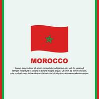 Maroc drapeau Contexte conception modèle. Maroc indépendance journée bannière social médias poste. Maroc dessin animé vecteur