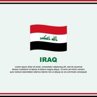 Irak drapeau Contexte conception modèle. Irak indépendance journée bannière social médias poste. Irak conception vecteur