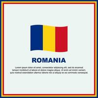 Roumanie drapeau Contexte conception modèle. Roumanie indépendance journée bannière social médias poste. Roumanie bannière vecteur