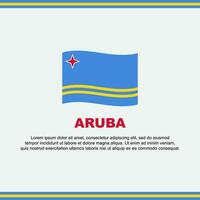 aruba drapeau Contexte conception modèle. aruba indépendance journée bannière social médias poste. aruba conception vecteur