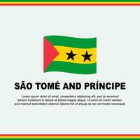 sao tome et principe drapeau Contexte conception modèle. sao tome et principe indépendance journée bannière social médias poste. conception vecteur