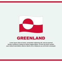 Groenland drapeau Contexte conception modèle. Groenland indépendance journée bannière social médias poste. Groenland conception vecteur