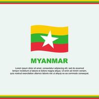 myanmar drapeau Contexte conception modèle. myanmar indépendance journée bannière social médias poste. myanmar conception vecteur