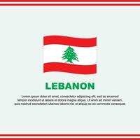 Liban drapeau Contexte conception modèle. Liban indépendance journée bannière social médias poste. Liban conception vecteur
