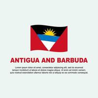 antigua et Barbuda drapeau Contexte conception modèle. antigua et Barbuda indépendance journée bannière social médias poste. antigua et Barbuda Contexte vecteur