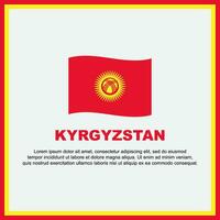 Kirghizistan drapeau Contexte conception modèle. Kirghizistan indépendance journée bannière social médias poste. Kirghizistan bannière vecteur