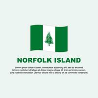 Norfolk île drapeau Contexte conception modèle. Norfolk île indépendance journée bannière social médias poste. Norfolk île Contexte vecteur