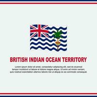 Britanique Indien océan territoire drapeau Contexte conception modèle. indépendance journée bannière social médias poste. conception vecteur