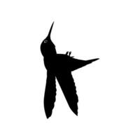 en volant colibri silhouette, pouvez utilisation art illustration, site Internet, logo gramme, pictogramme ou graphique conception élément. vecteur illustration