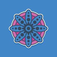 une simple illustration de mandala moderne images vectorielles vecteur