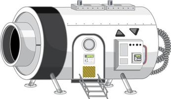 partie de la station spatiale isolée vecteur