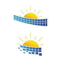 illustration de l'icône vecteur énergie solaire
