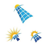 illustration de l'icône vecteur énergie solaire