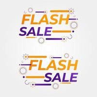 collection de badges de vente flash. insignes de promotion vecteur