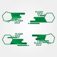 collection de badges de vente flash. insignes de promotion vecteur