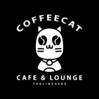 chat de café vintage. illustration pour t-shirt, affiche, logo, autocollant vecteur