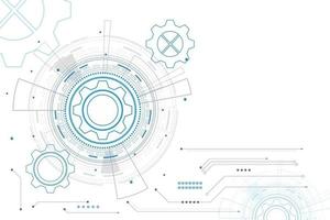 technologie et ingénierie numériques, concept de télécommunications numériques, vecteur