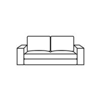 conception d'illustration vectorielle de modèle de logo de meubles. icône. vecteur