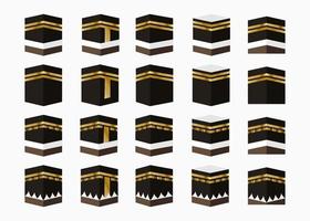 collection de design kaaba meca vecteur