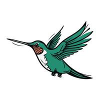 colibri icône. oiseau animal et la nature thème. isolé conception. vecteur illustration