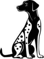 dalmatien, noir et blanc vecteur illustration