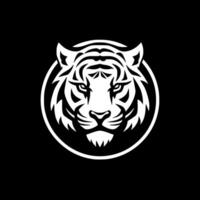 tigre, noir et blanc vecteur illustration