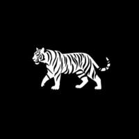 tigre, noir et blanc vecteur illustration