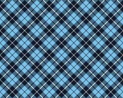 bleu tartan en tissu texture diagonale modèle sans couture vecteur