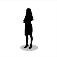 femme silhouette vecteur
