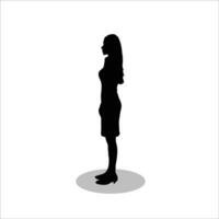 femme silhouette vecteur