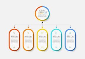 modèle d'arrière-plan infographique de visualisation de données d'entreprise vecteur