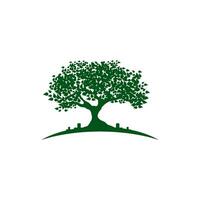 logos de l'écologie des feuilles d'arbre vert vecteur