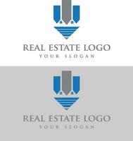 réel biens logo conception. bâtiment logo conception. Accueil logo conception. maison logo conception vecteur