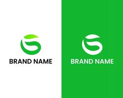 lettre g avec feuille icône logo conception, cultiver, éco, la nature logo conception modèle vecteur