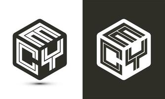qmc lettre logo conception avec illustrateur cube logo, vecteur logo moderne alphabet Police de caractère chevauchement style.