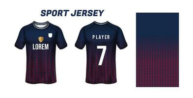 sport Jersey conception en tissu textile pour sublimation vecteur