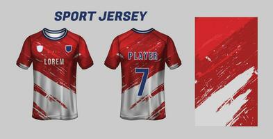 sport Jersey conception en tissu textile pour sublimation vecteur