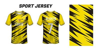 sport Jersey conception en tissu textile pour sublimation vecteur