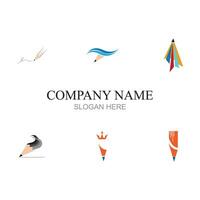 crayon logo et symbole images illustration conception vecteur