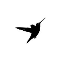 en volant colibri silhouette, pouvez utilisation art illustration, site Internet, logo gramme, pictogramme ou graphique conception élément. vecteur illustration