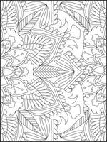 floral mandala coloration pages, fleur mandala coloration page, coloration page pour adulte. coloration pages. mandala vecteur