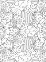 floral mandala coloration pages, fleur mandala coloration page, coloration page pour adulte. coloration pages. mandala vecteur