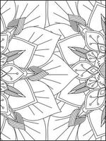 floral mandala coloration pages, fleur mandala coloration page, coloration page pour adulte. coloration pages. mandala vecteur