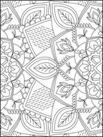 floral mandala coloration pages, fleur mandala coloration page, coloration page pour adulte. coloration pages. mandala vecteur