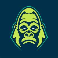 icône de vecteur de mascotte de gorille